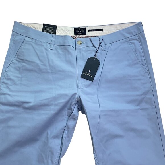 Ben Sherman Mens Slim Fit Light Blue Chino Casual Trouser Pants Size 38w 34l u - Picture 6 of 12